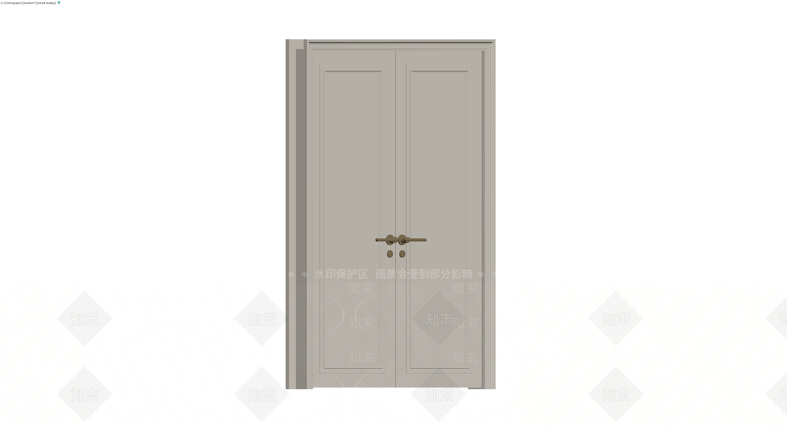 双开装饰门模型3D模型下载【ID:1229969660】