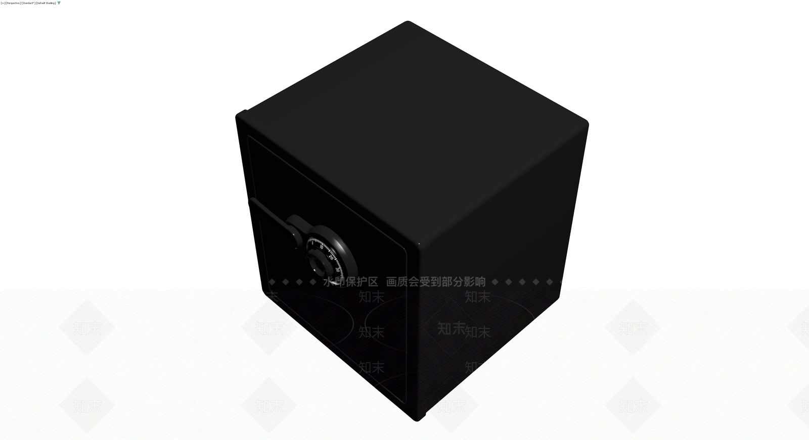 黑色保险柜带锁3D模型下载【ID:1229633903】