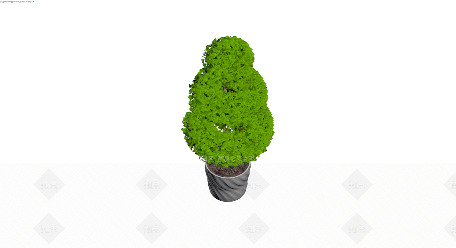 三层造型盆栽植物3D模型下载【ID:1230371435】