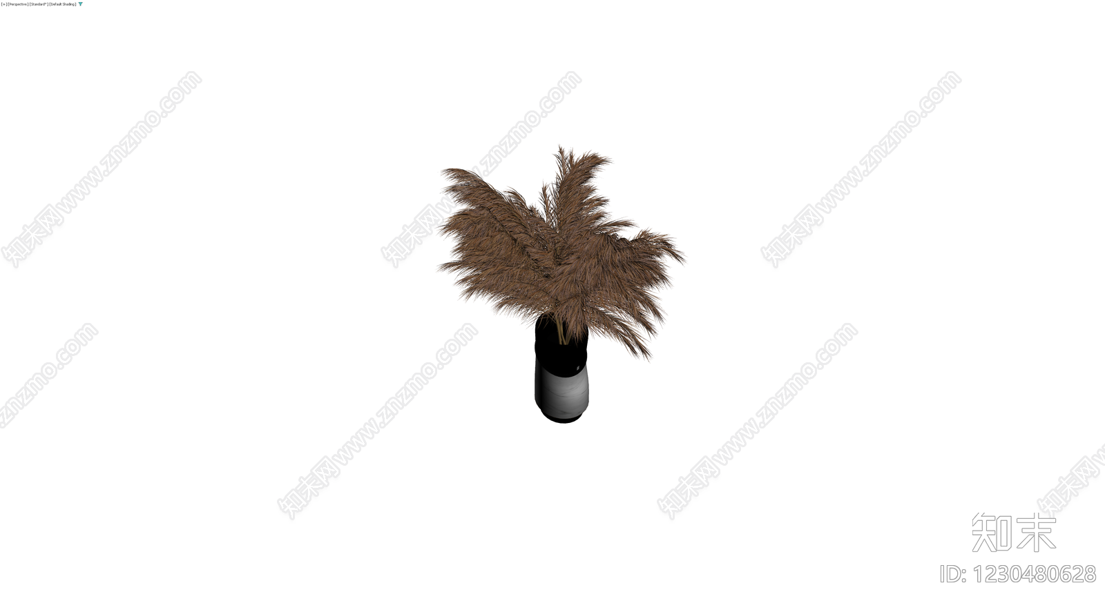 盆栽干草植物装饰3D模型下载【ID:1230480628】