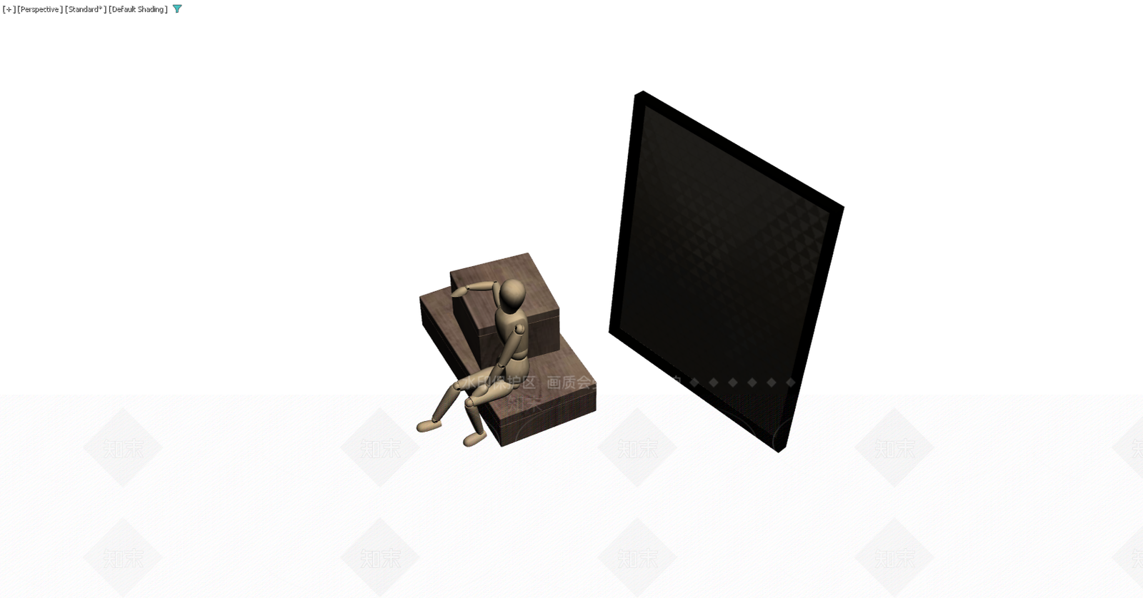 人体模型与展示台组合3D模型下载【ID:1229577158】