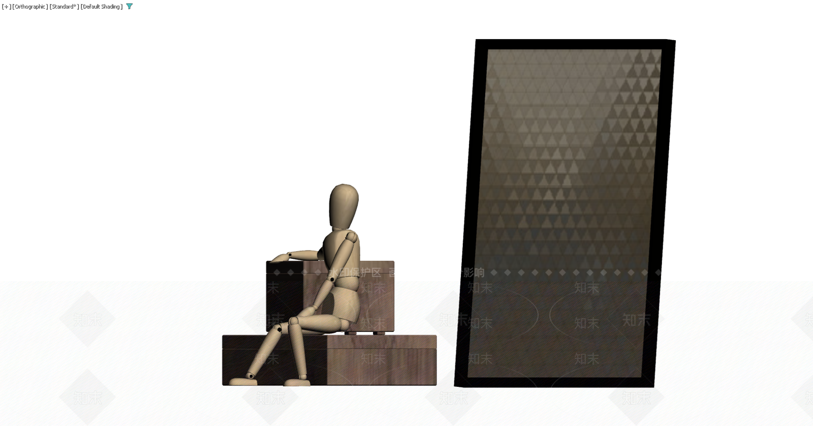 人体模型与展示台组合3D模型下载【ID:1229577158】