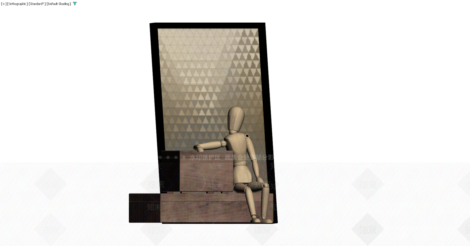 人体模型与展示台组合3D模型下载【ID:1229577158】