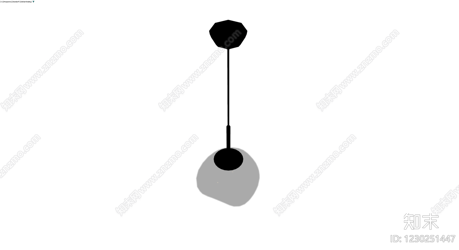 吊灯（灰模）3D模型下载【ID:1230251447】