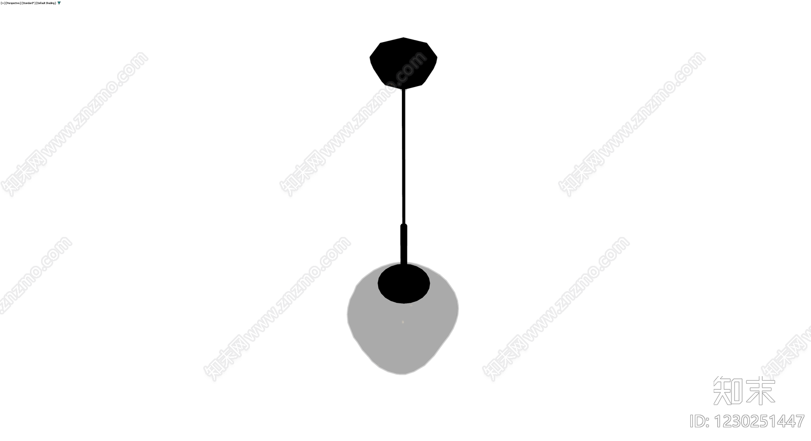 吊灯（灰模）3D模型下载【ID:1230251447】