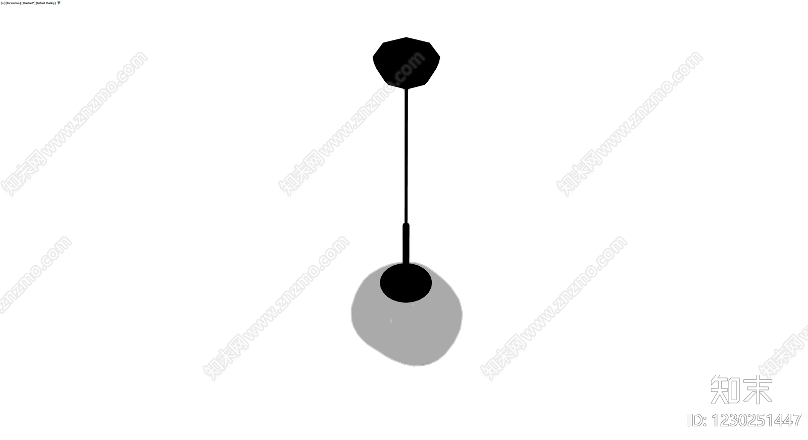 吊灯（灰模）3D模型下载【ID:1230251447】