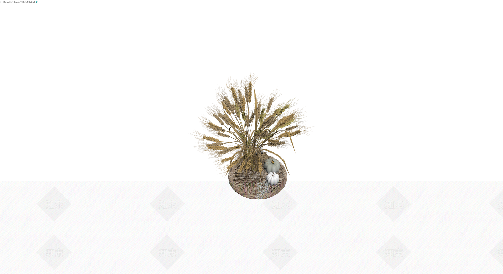 干麦穗南瓜装饰组合3D模型下载【ID:1230083734】