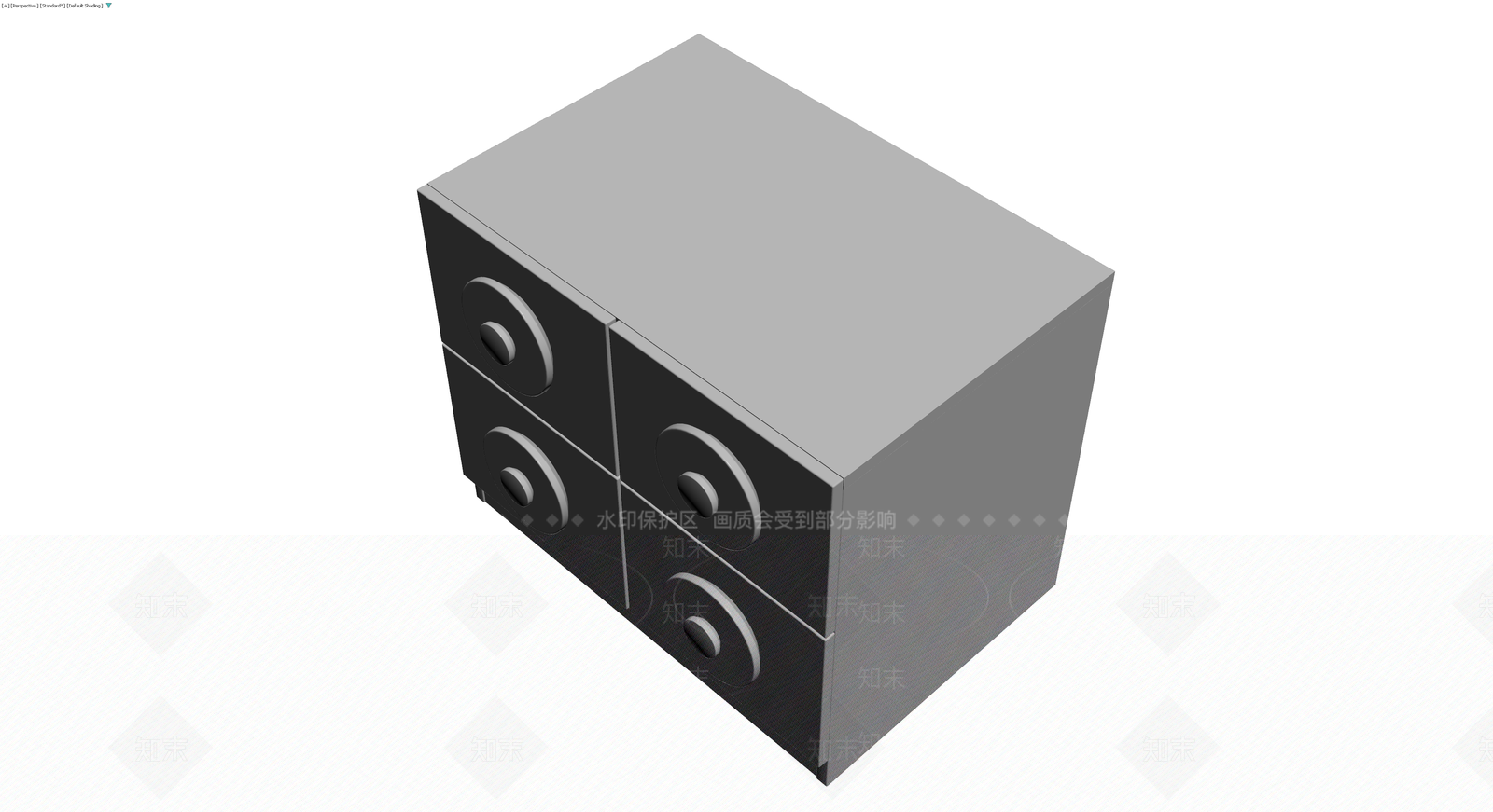四斗柜灰模3D模型下载【ID:1230755997】