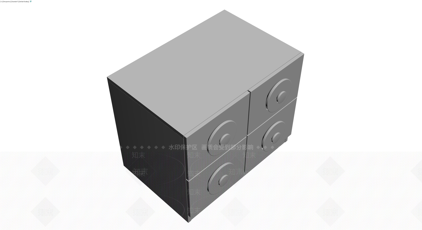 四斗柜灰模3D模型下载【ID:1230755997】