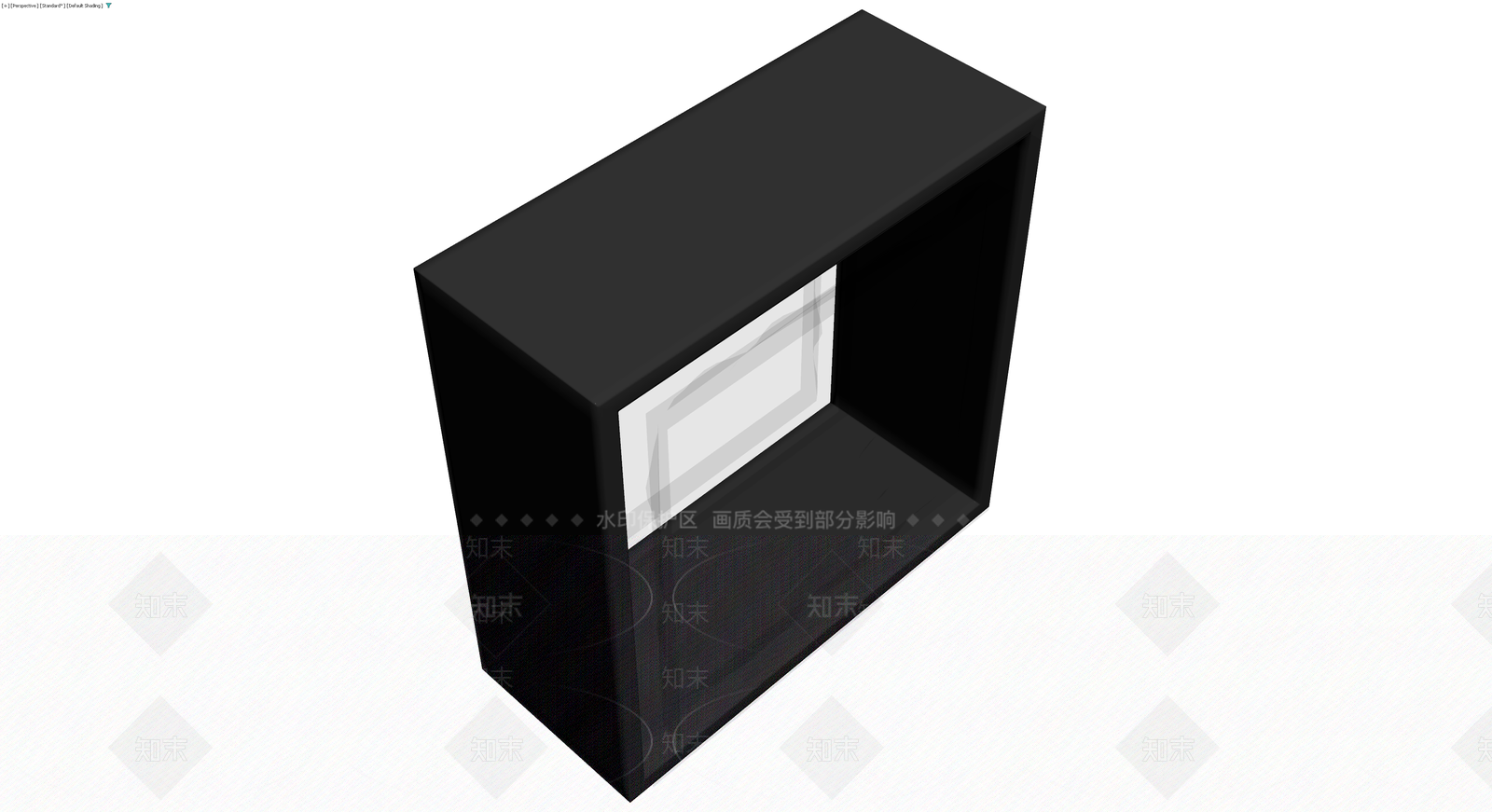 黑色带玻璃柜体3D模型下载【ID:1230776736】