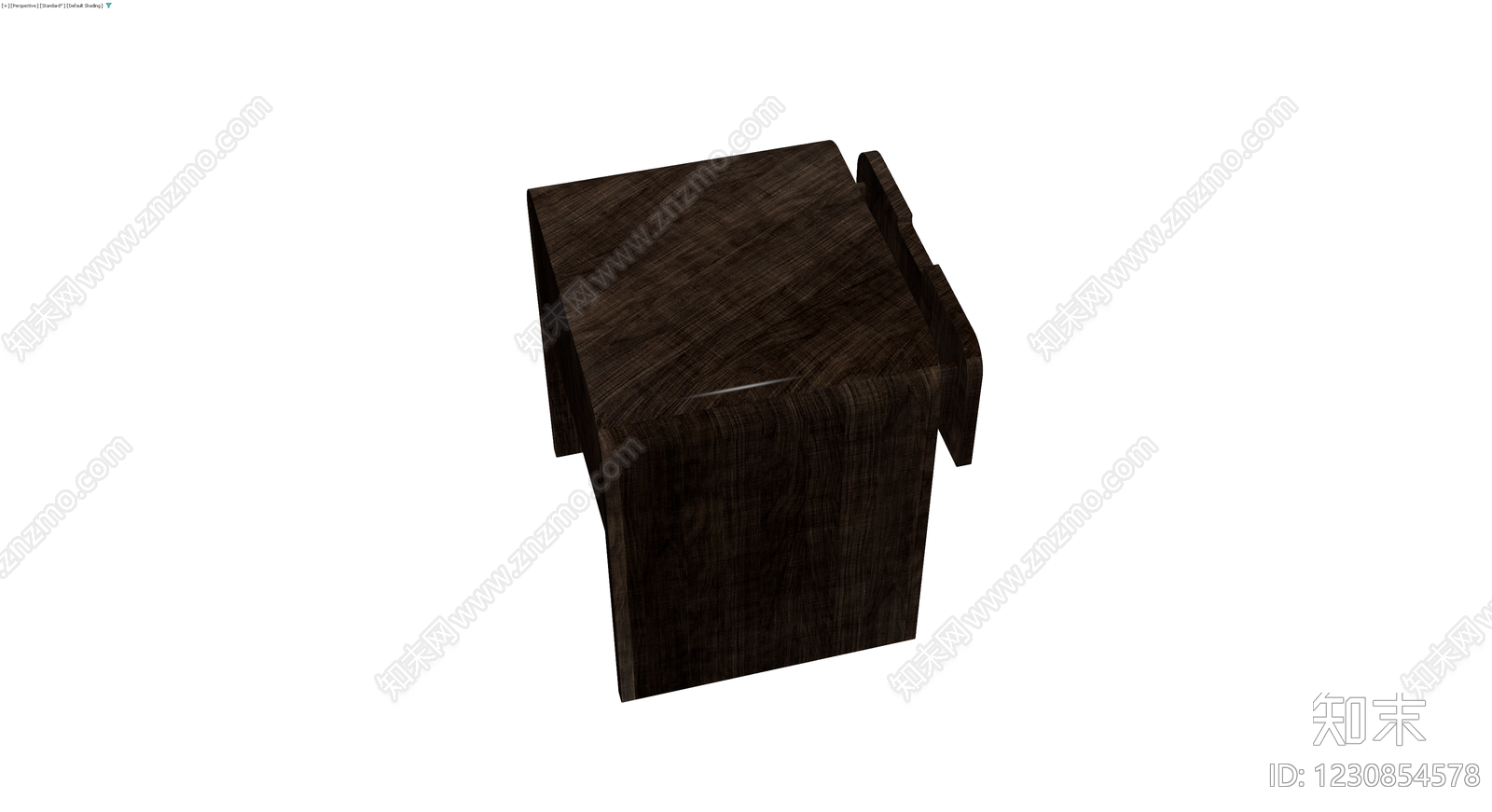 深色木纹床头柜3D模型下载【ID:1230854578】