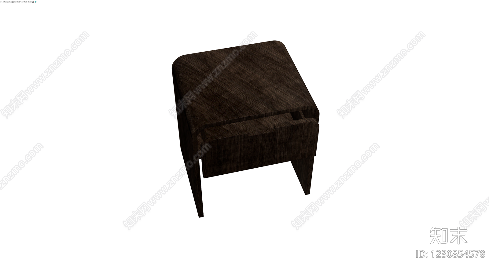深色木纹床头柜3D模型下载【ID:1230854578】