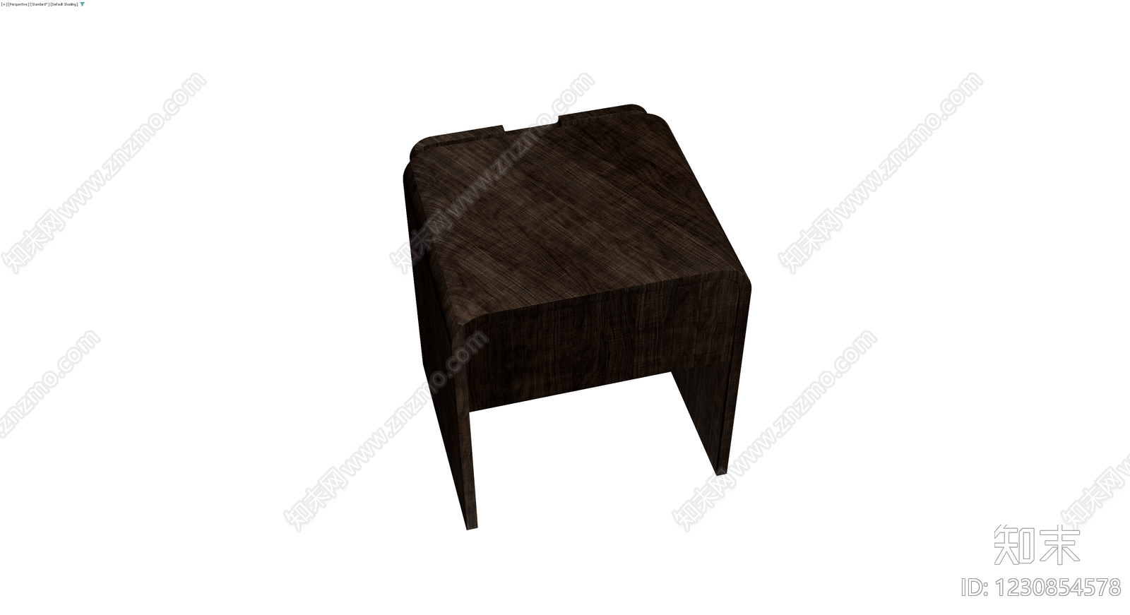 深色木纹床头柜3D模型下载【ID:1230854578】
