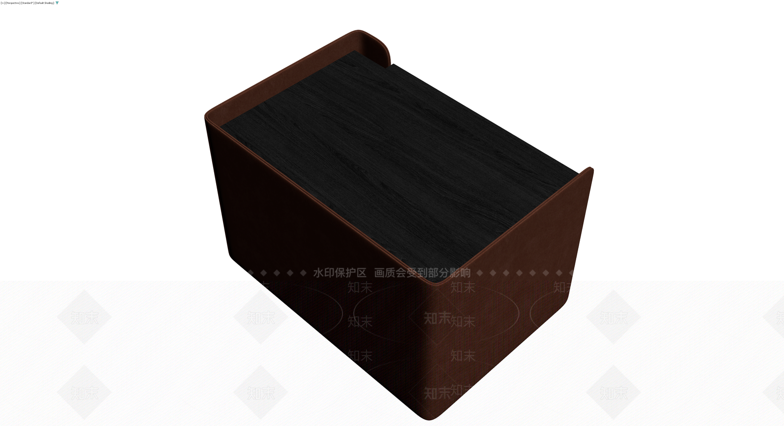 深色木纹皮质床头柜3D模型下载【ID:1229615467】