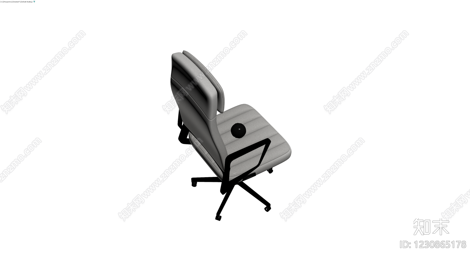 灰色条纹办公椅3D模型下载【ID:1230865178】