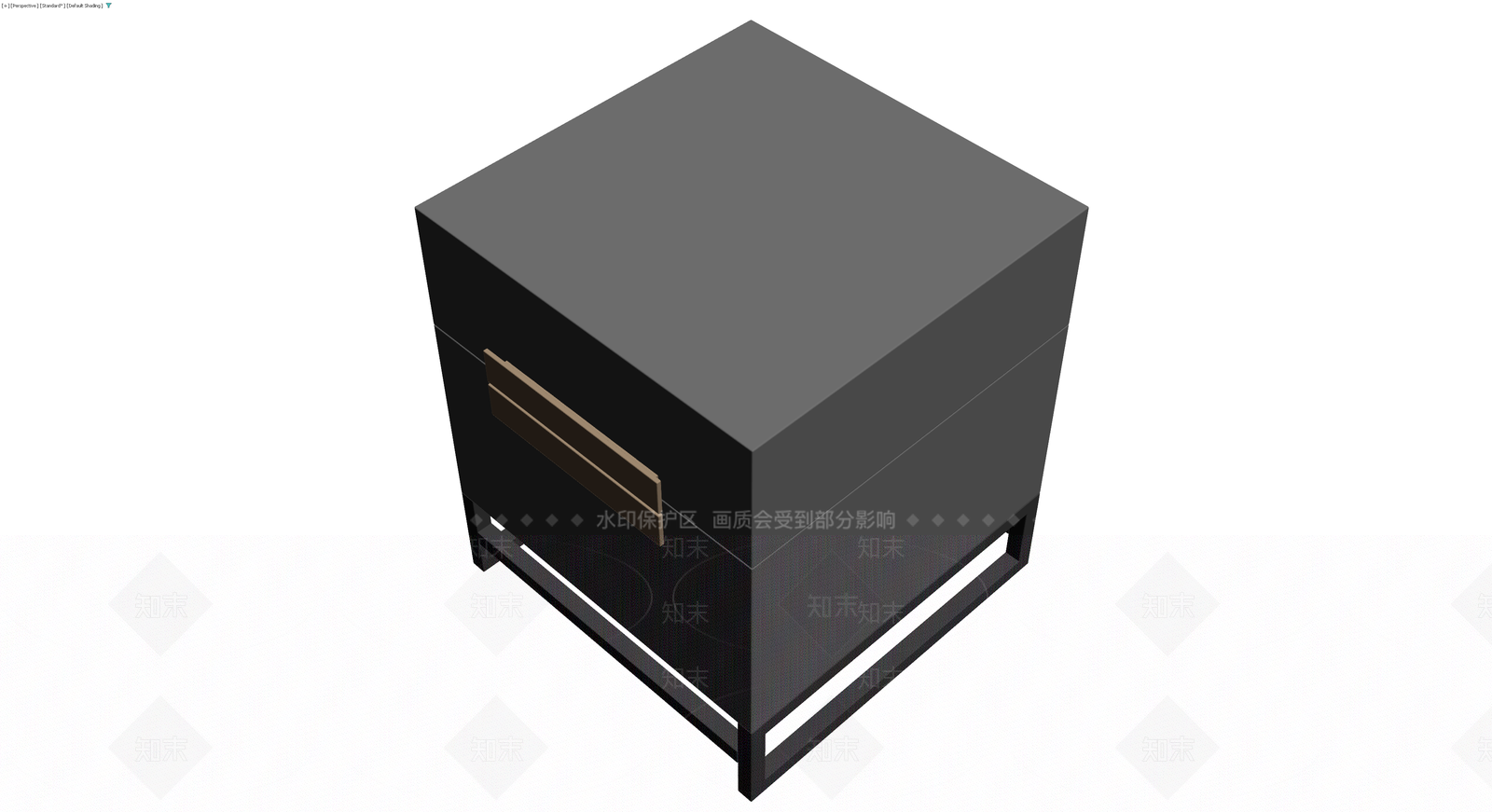 深灰抽屉柜3D模型下载【ID:1230442268】