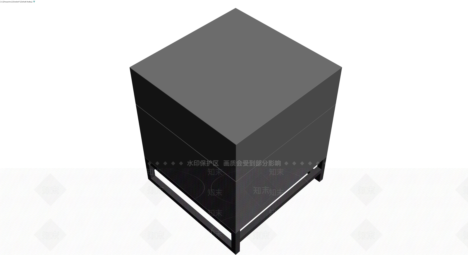 深灰抽屉柜3D模型下载【ID:1230442268】