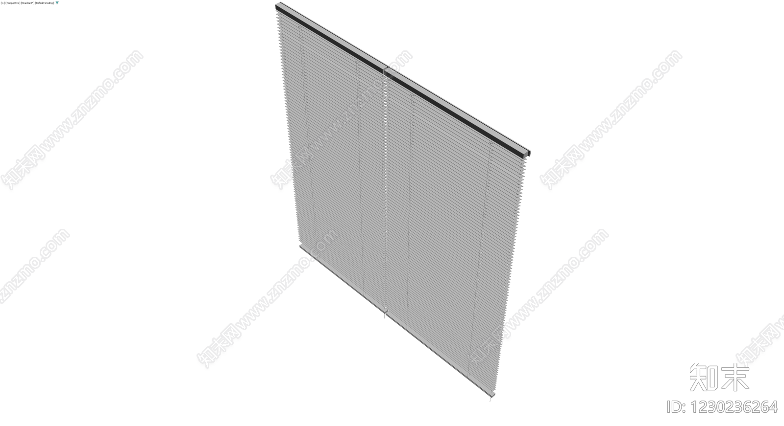 双扇百叶窗组件3D模型下载【ID:1230236264】