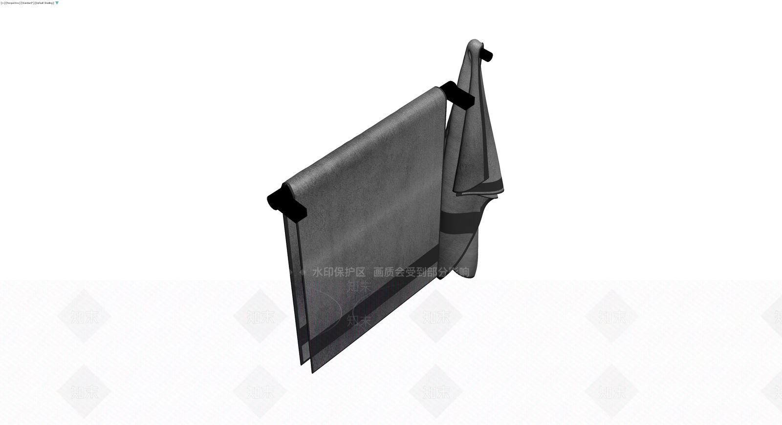 毛巾架及毛巾组合3D模型下载【ID:1229887760】