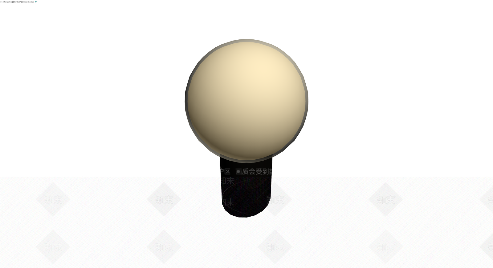 圆球头黑色台灯3D模型下载【ID:1230141083】