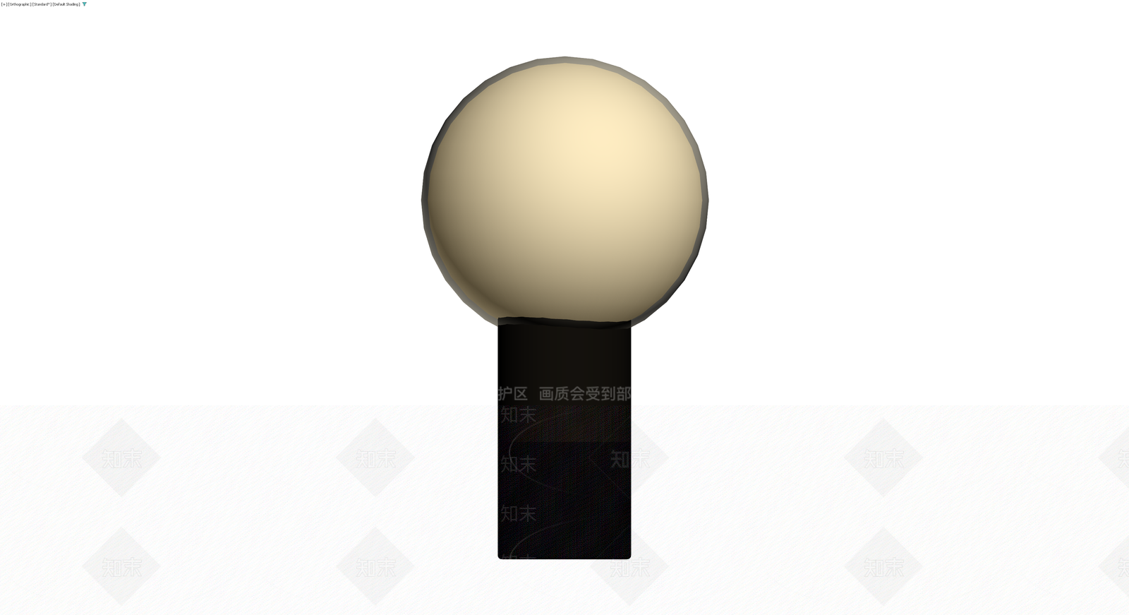 圆球头黑色台灯3D模型下载【ID:1230141083】