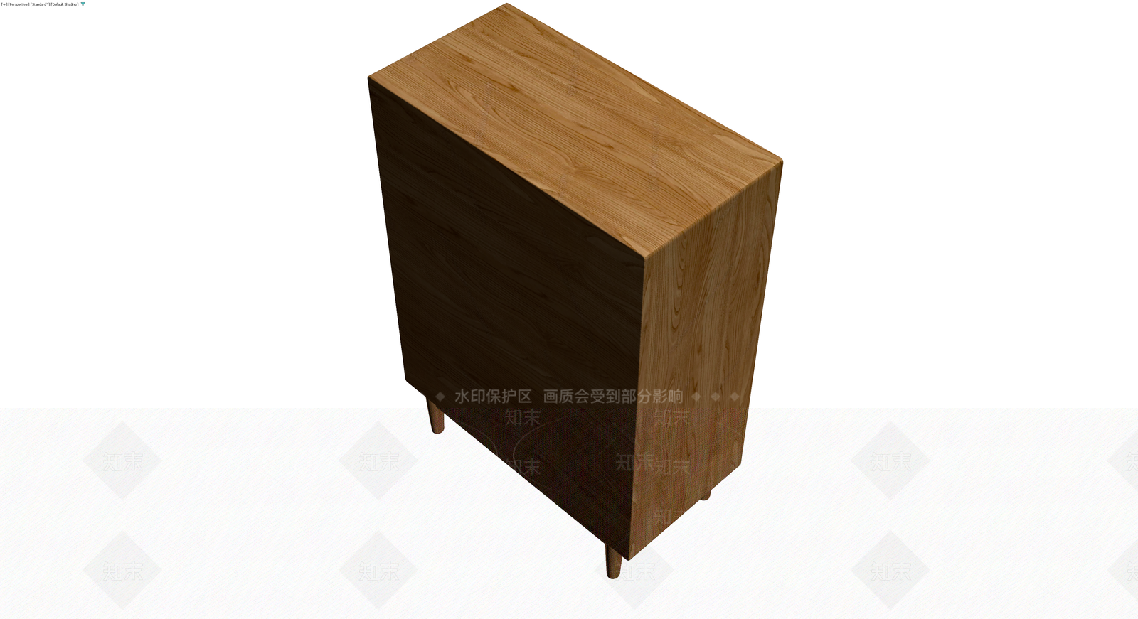 实木纹理床头柜3D模型下载【ID:1229869743】