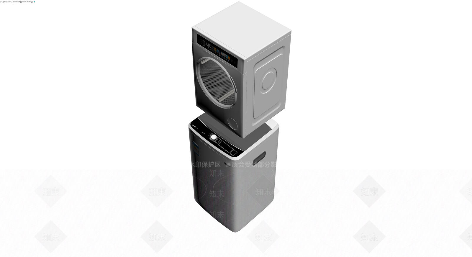 洗烘套装组合3D模型下载【ID:1229885276】