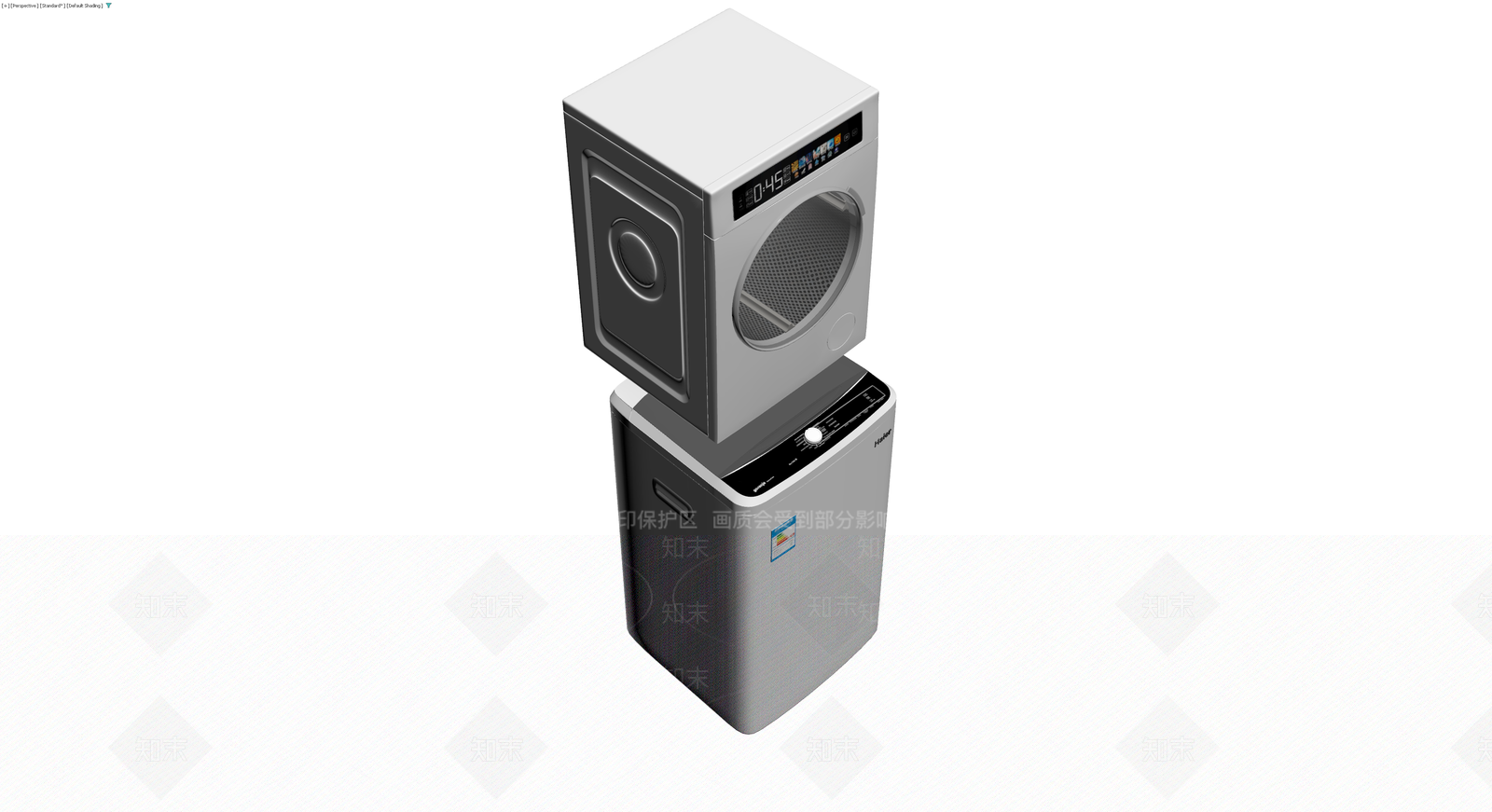 洗烘套装组合3D模型下载【ID:1229885276】