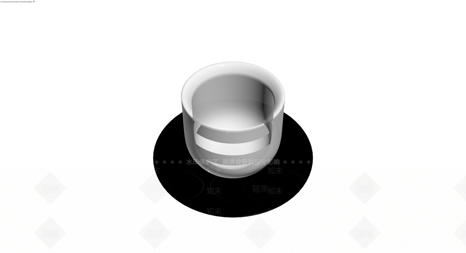 白色条纹马克杯3D模型下载【ID:1229940583】