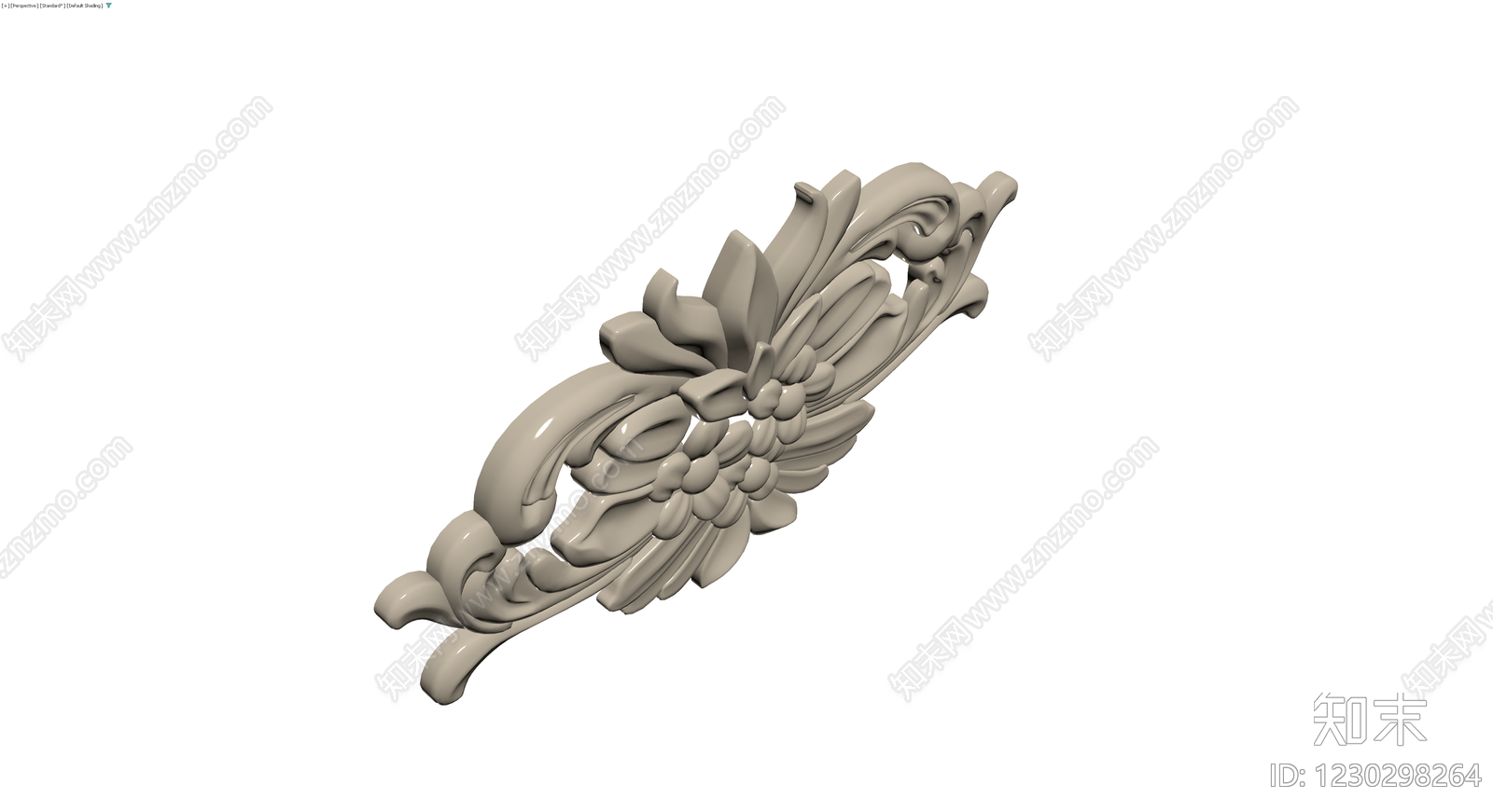 巴洛克风格浮雕装饰件3D模型下载【ID:1230298264】