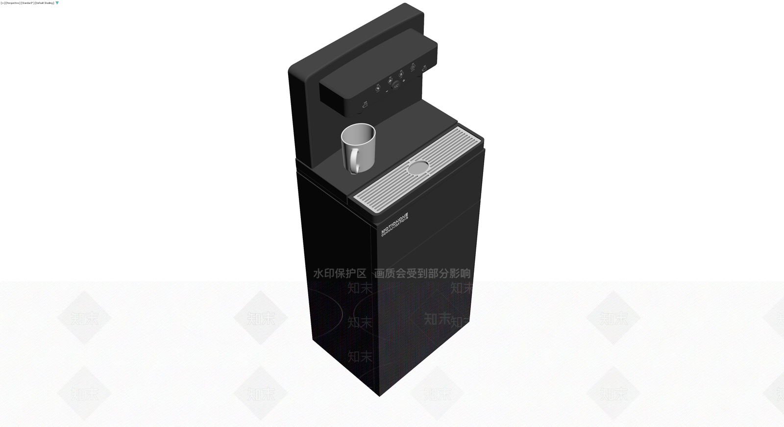 黑色立式饮水机3D模型下载【ID:1229669807】