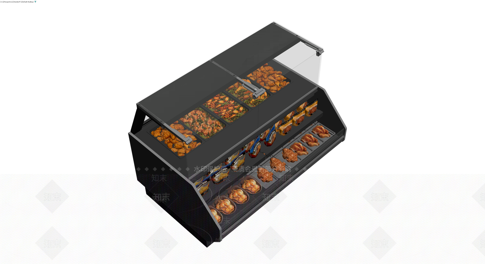 熟食展示柜模型3D模型下载【ID:1230401329】