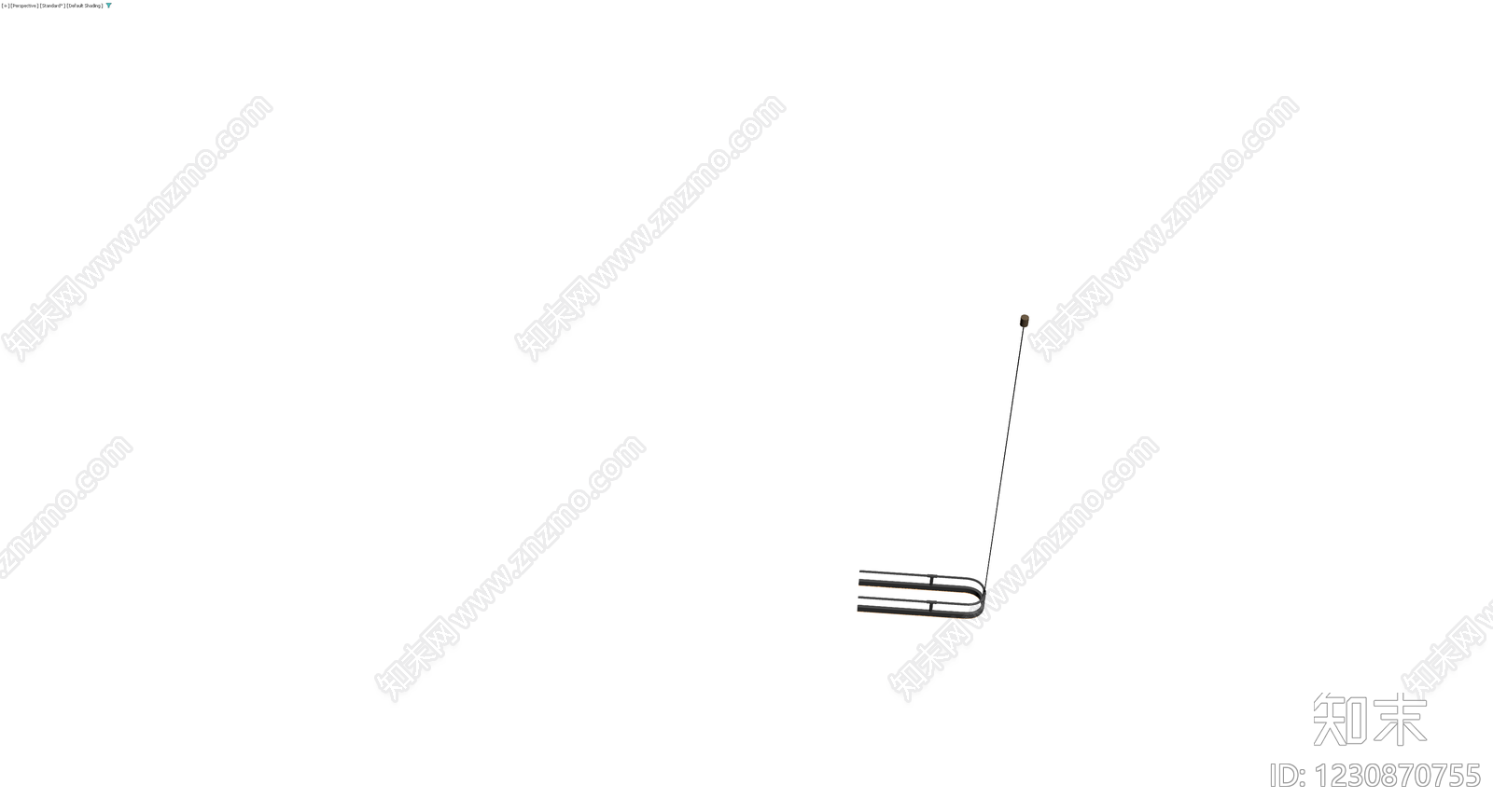 黑色金属吊灯3D模型下载【ID:1230870755】