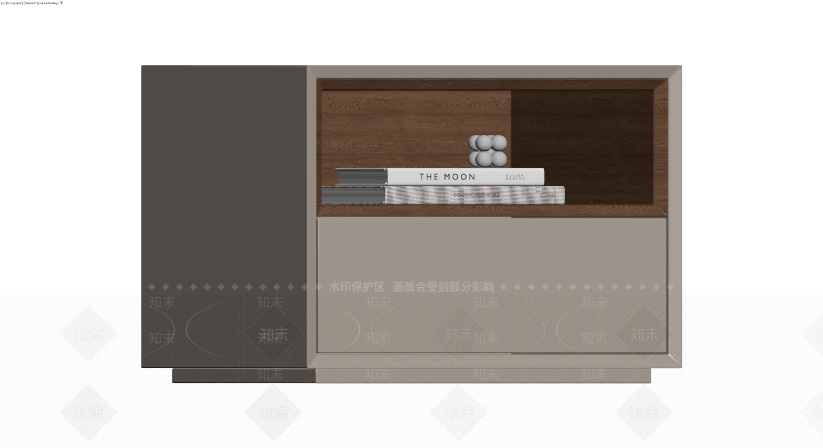 现代风格收纳柜3D模型下载【ID:1229658862】