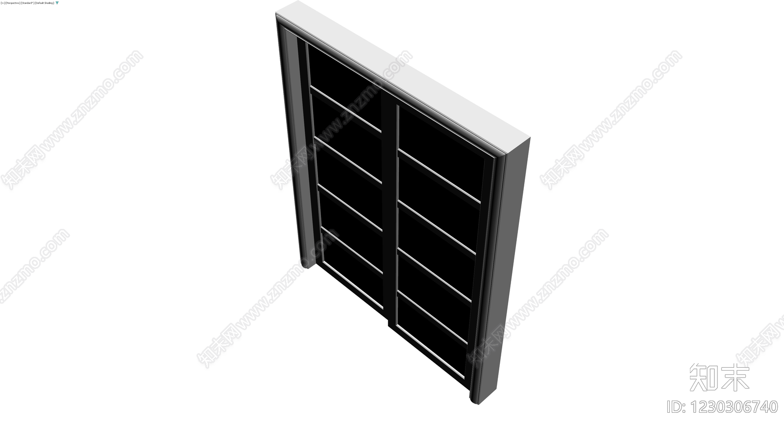 法式双开玻璃门模型3D模型下载【ID:1230306740】