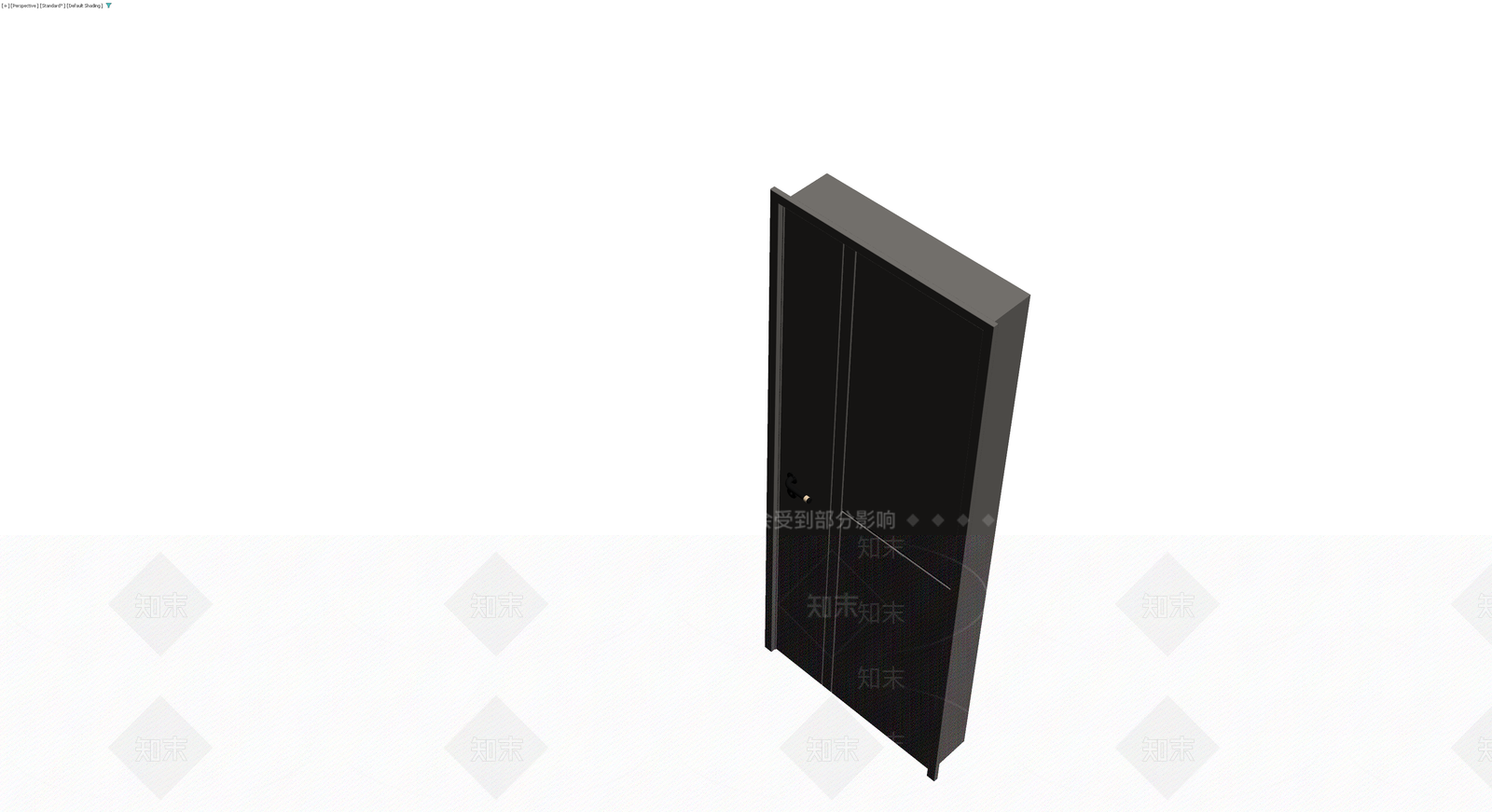 深灰双扇入户门3D模型下载【ID:1229632154】