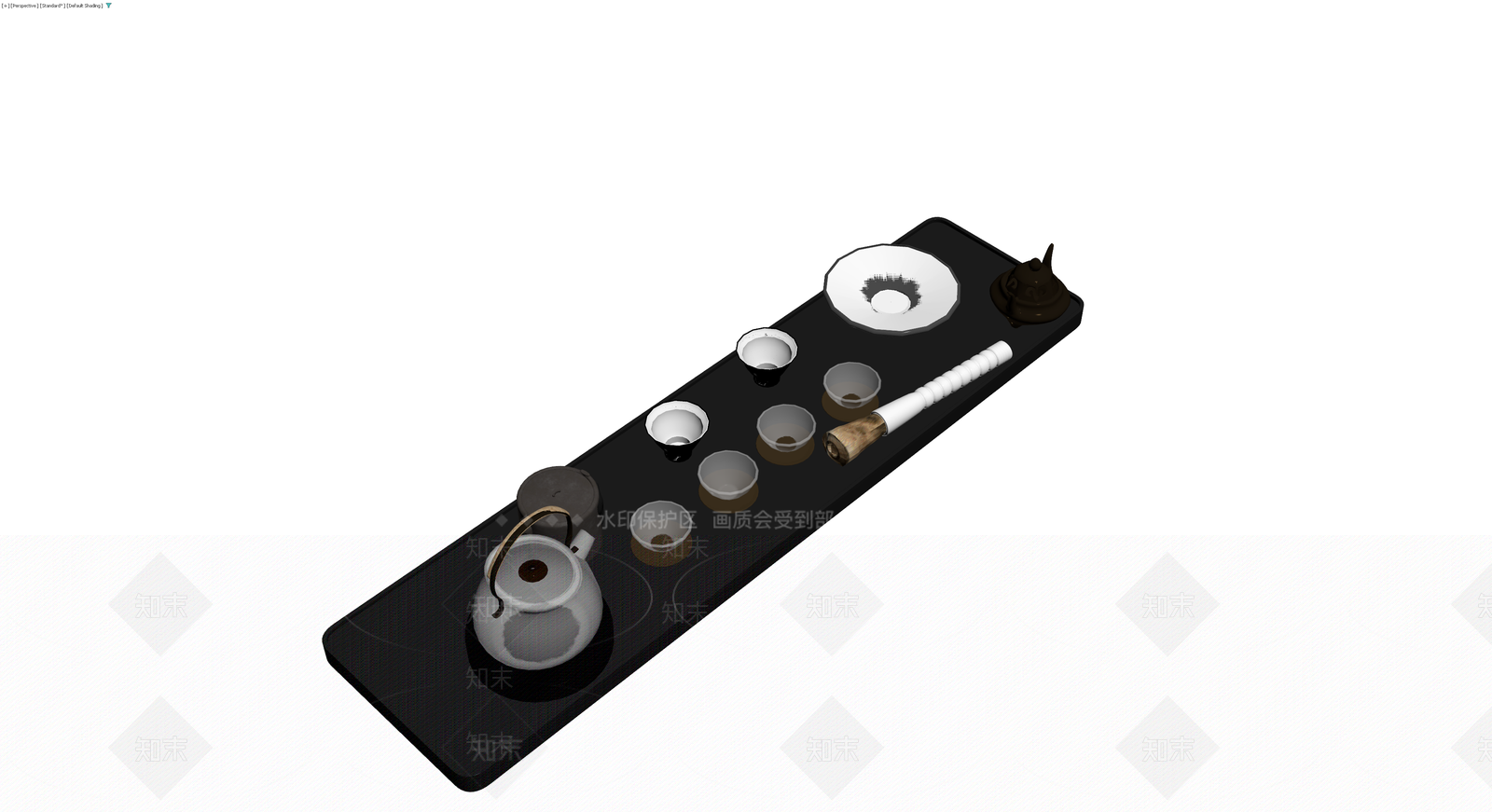 中式茶具组合套装3D模型下载【ID:1230782666】