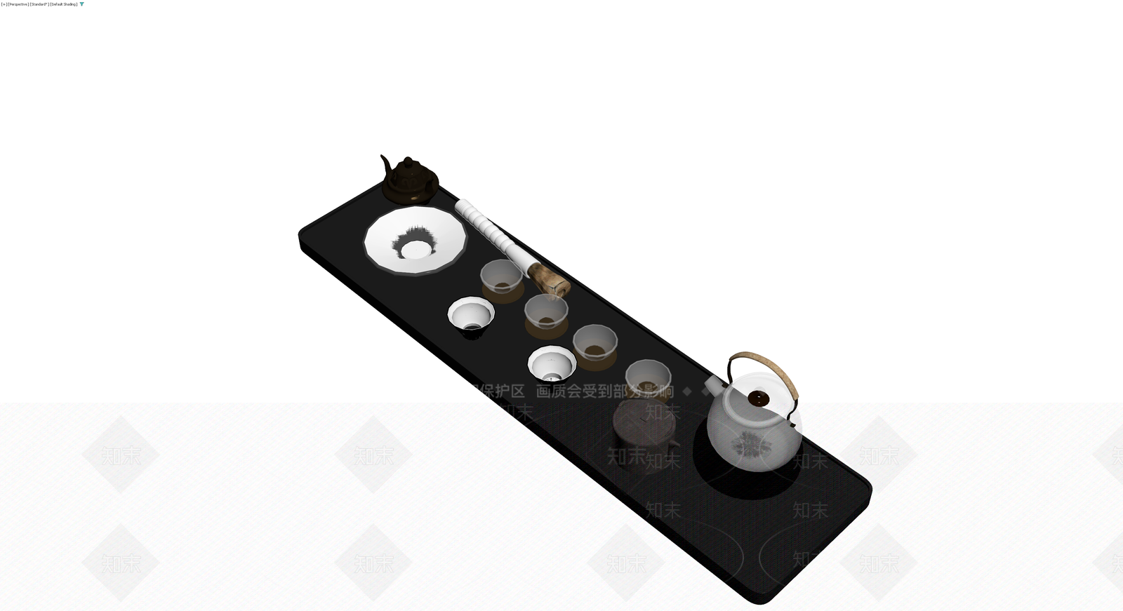 中式茶具组合套装3D模型下载【ID:1230782666】