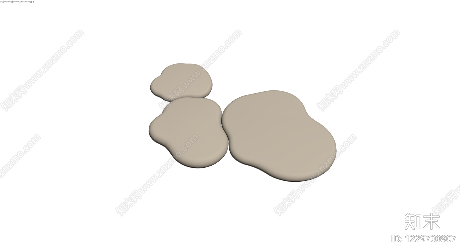 不规则景观石组合3D模型下载【ID:1229700907】