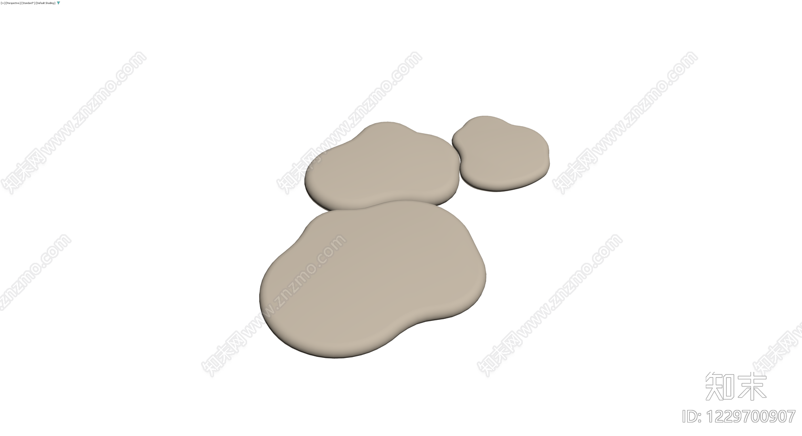 不规则景观石组合3D模型下载【ID:1229700907】