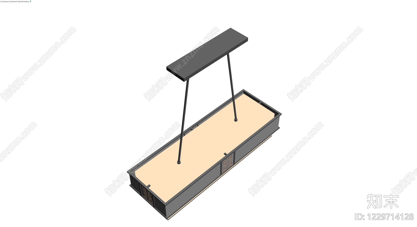 新中式吊灯3D模型下载【ID:1229714128】