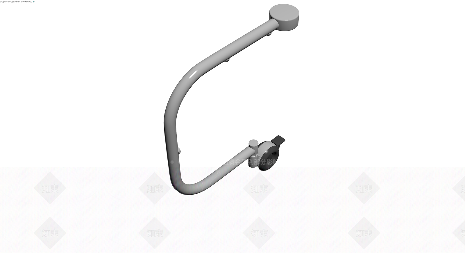 带脚轮挂衣杆组件3D模型下载【ID:1230677000】