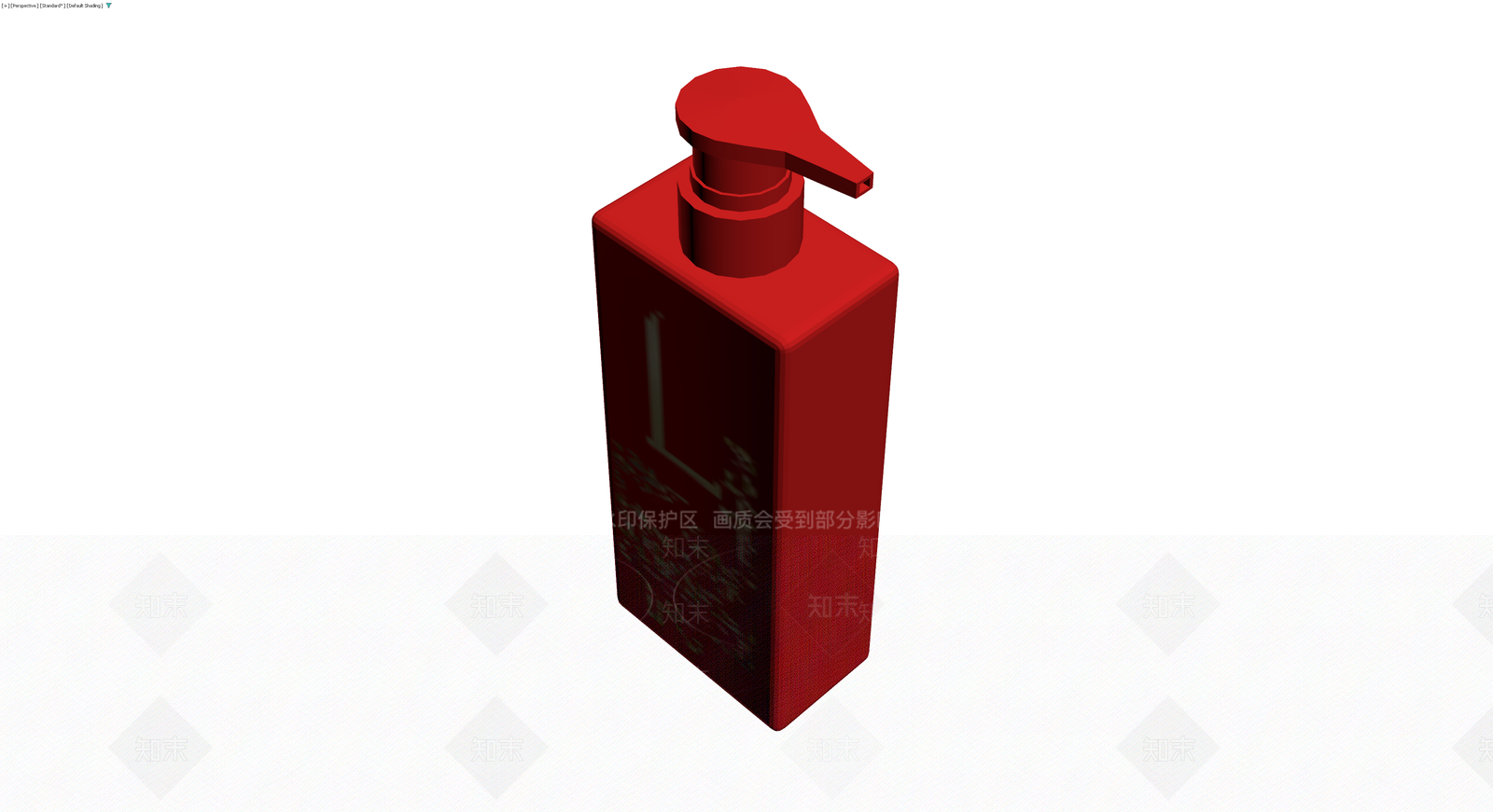 红色按压瓶洗护用品3D模型下载【ID:1230783980】