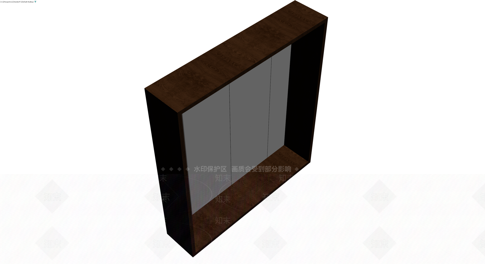 六门木质储物柜3D模型下载【ID:1230716266】