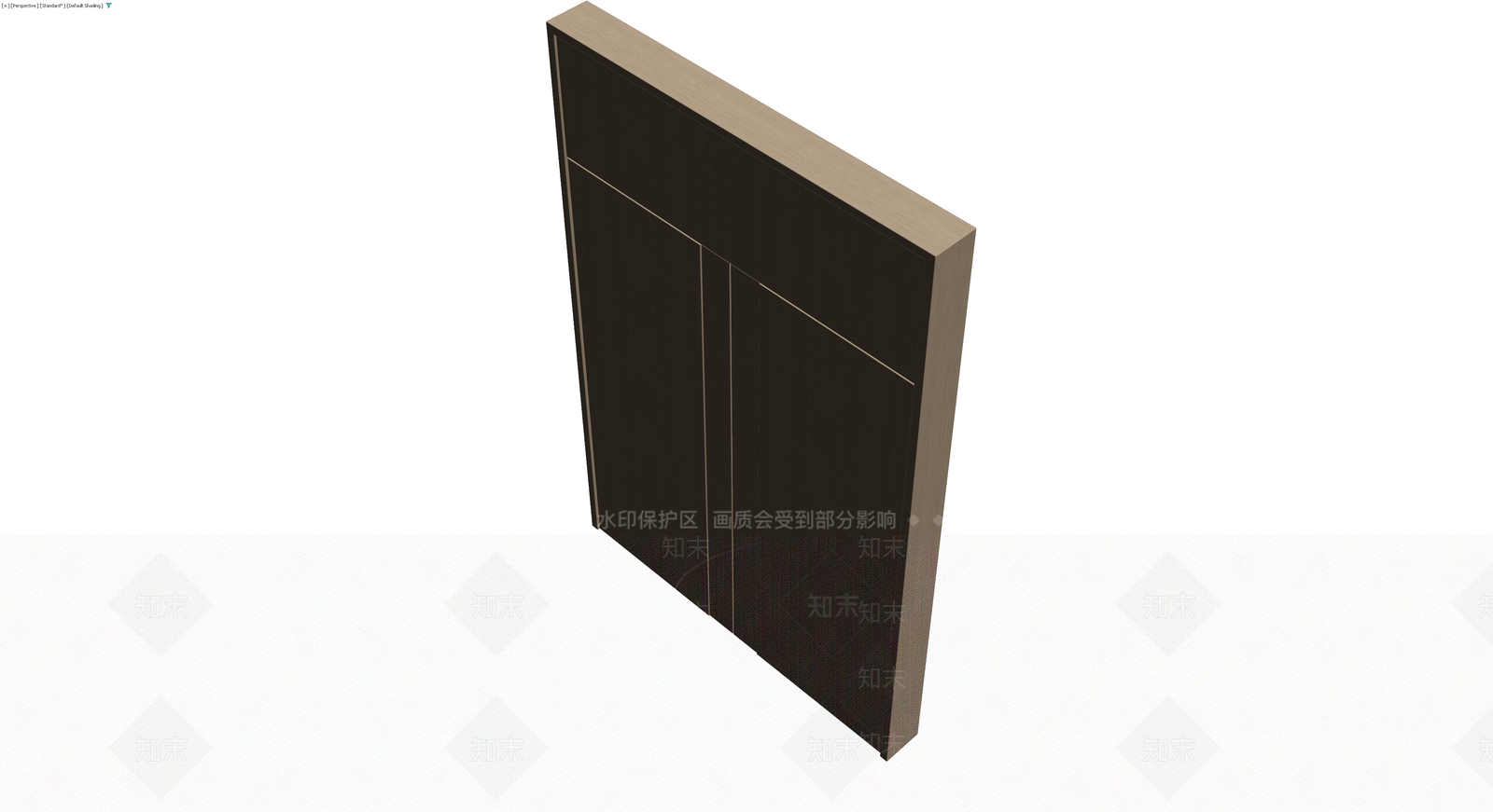 双门高柜木纹模型3D模型下载【ID:1230751402】