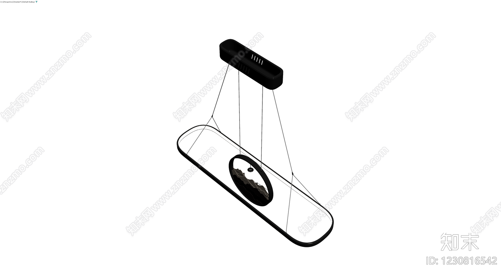 现代造型吊灯模型3D模型下载【ID:1230816542】