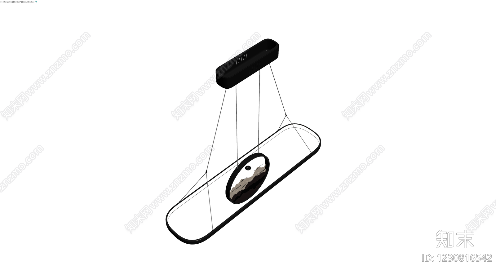 现代造型吊灯模型3D模型下载【ID:1230816542】