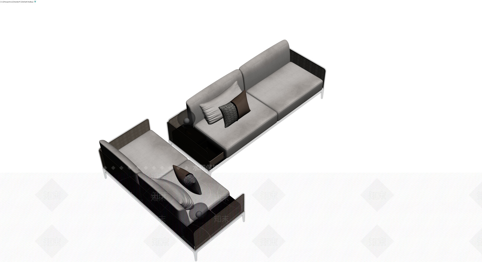 现代组合沙发3D模型下载【ID:1229875348】