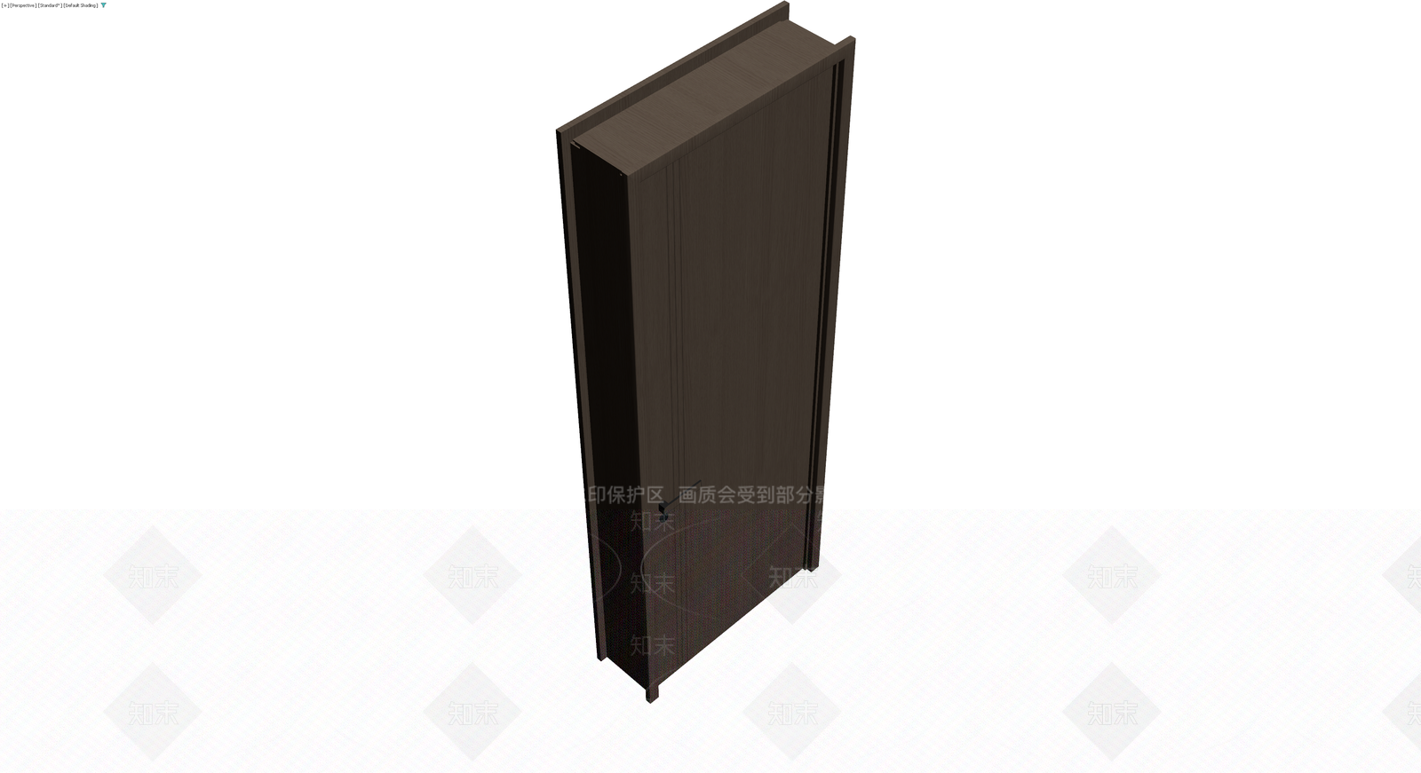 深木色现代室内门3D模型下载【ID:1230344751】