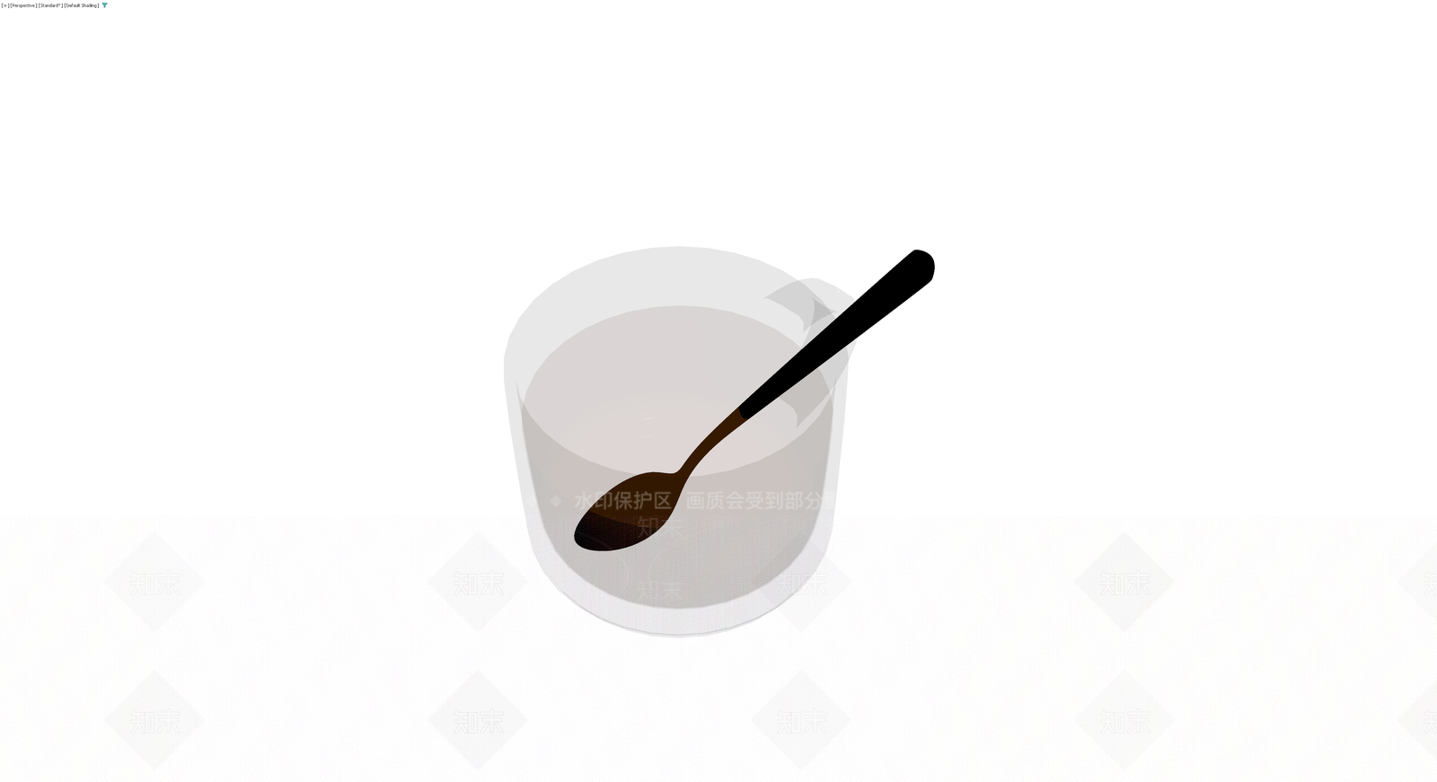 带勺咖啡杯模型3D模型下载【ID:1229933271】